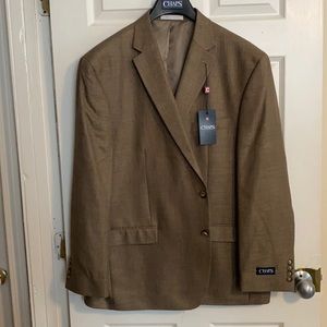 Chaps men's blazer NWOT tan